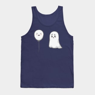 Kawaii Ghost with Ballon Tank Top